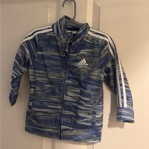 Adidas Blue and White baby Patterned Jacket